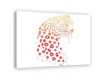 Obraz na plátně Leopard v ústech - Rykker