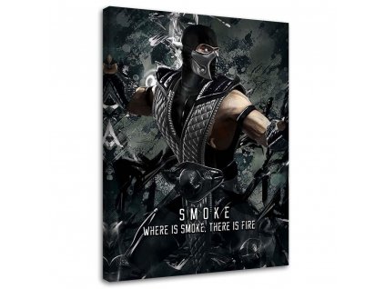 Obraz na plátně Postava ze hry Mortal Kombat Smoke - SyanArt