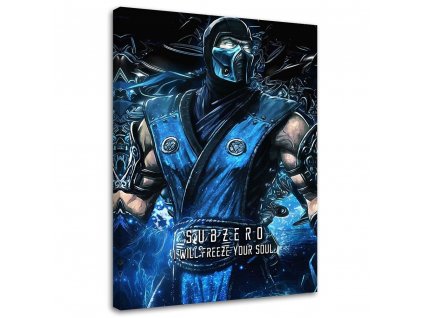 Obraz na plátně Hra Mortal Kombat Postava Sub-Zero - SyanArt