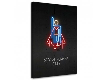 Obraz na plátně Neonový superman - Rubiant