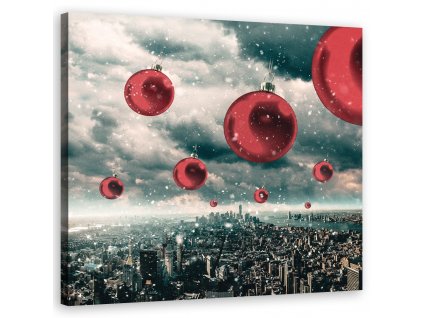 Obraz na plátně Déšť červených cetek - Zehem Chong