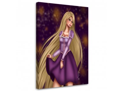 Obraz na plátně Rapunzel - Crislainy Reis Silva