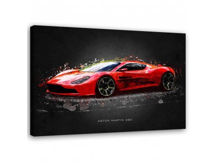 Obraz na plátně Červený Aston Martin - Gab Fernando