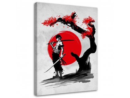 Obraz na plátně Samuraj pod třešní - DDJVigo