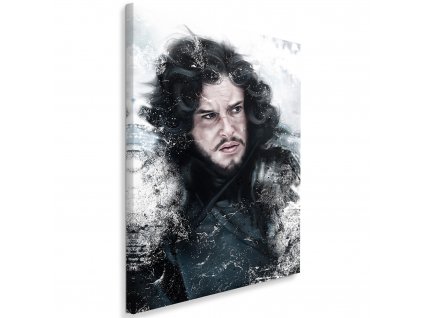 Obraz na plátně Hra o trůny, portrét Jon Snow - Dmitry Belov