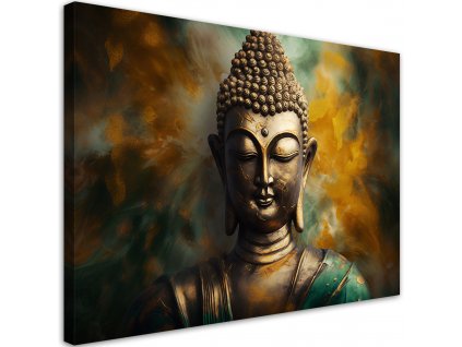 Obraz na plátně Socha bronzového Budhy