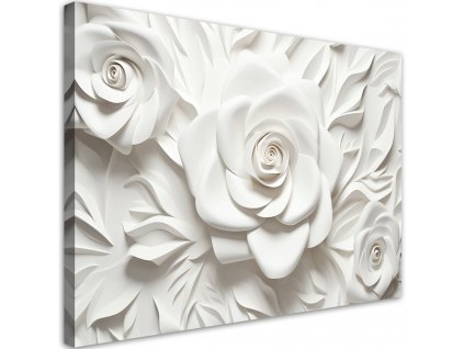 Obraz na plátně Bílé růže