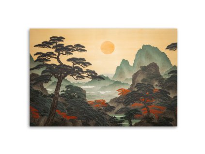 Obraz na plátně Japonská krajina