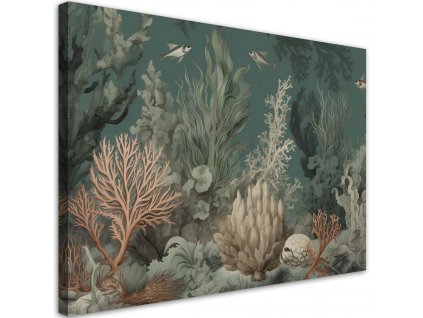 Obraz na plátně Korály a ryby