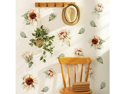 Nálepka na zeď Sunflower - krásné slunečnice
