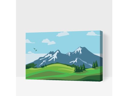 Malování podle čísel Malované hory