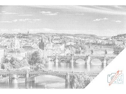 Tečkování Výhled na Prahu