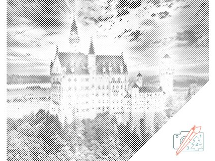 Tečkování Zámek Neuschwanstein