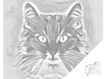 Tečkování Upřený pohled kočky 2