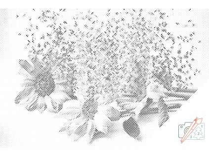 Tečkování Rozfoukané slunečnice