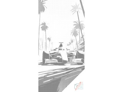 Tečkování Červená formule