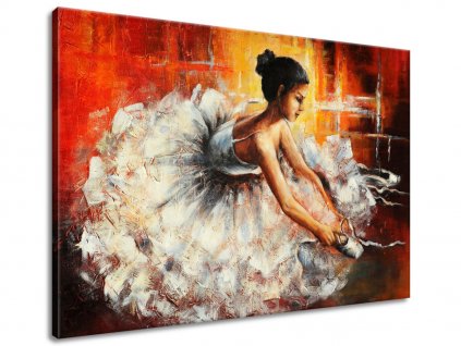 Ručně malovaný obraz Nádherná tanečnice (Velikost 70 x 100 cm)