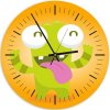 Hodiny na zeď Příšerka ukazující jazyk