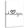 Obraz na plátně Miluji tě