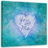 Obraz na plátně Nápis Blue You and Me - Andrea Haase