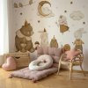 Dětská nálepka na zeď Stories from the wonderland - zvířátka, obláčky a měsíc