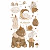 Dětská nálepka na zeď Stories from the wonderland - zvířátka, obláčky a měsíc