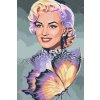Malování podle čísel Marilyn Monroe s motýlem