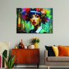 Obraz na plátně Abstraktní barevná žena