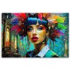 Obraz na plátně Abstraktní barevná žena