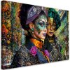 Obraz na plátně Karnevalová ženská abstrakce