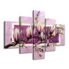 Ručně malovaný obraz Sladké magnólie - 5 dílný
