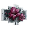 Ručně malovaný obraz Nádherná magnólie - 5 dílný