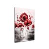 Ručně malovaný obraz Červené Vlčí máky