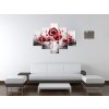 Ručně malovaný obraz Červené Vlčí máky - 5 dílný