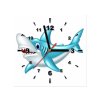 Obraz s hodinami Modrý žralok