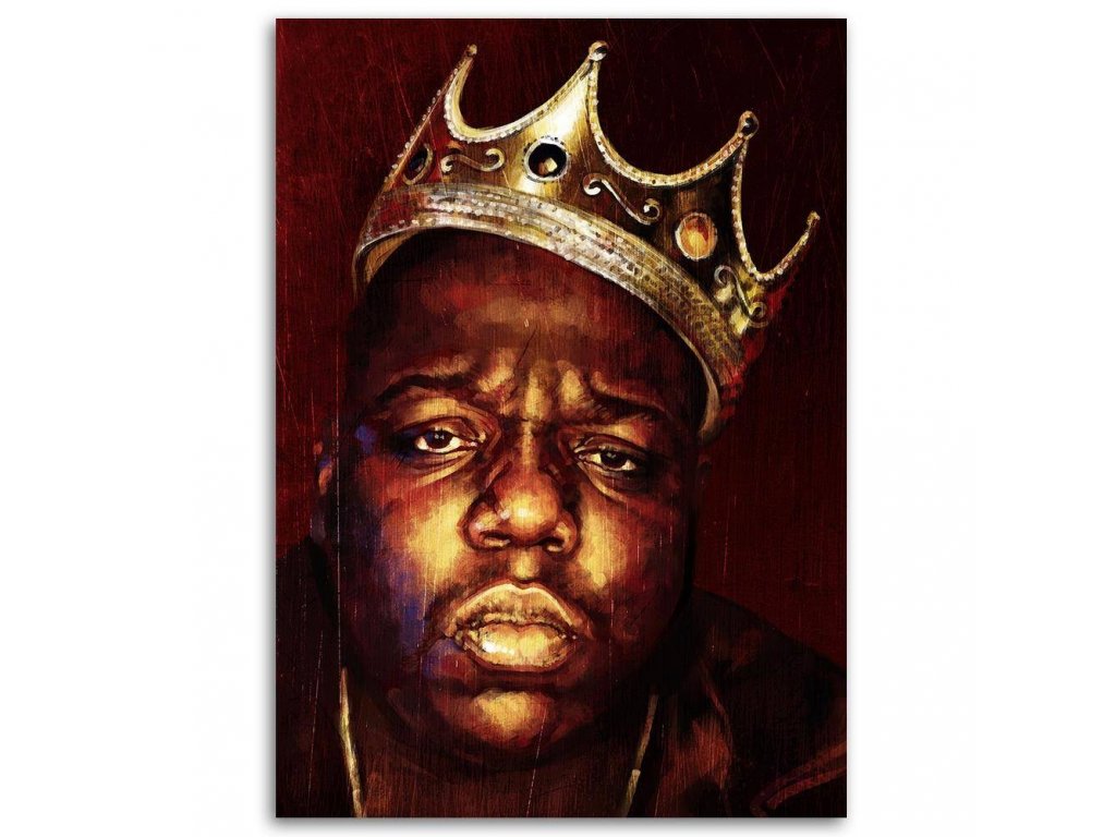 Biggie Smalls, black and white print by Dmitry Belov