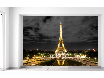 Fotótapéta Eiffel-torony esti fényképe
