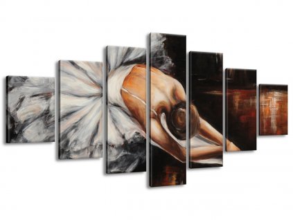 Kézzel festett kép Balett-táncosnő bemelegítése 210x100cm + Ajándék