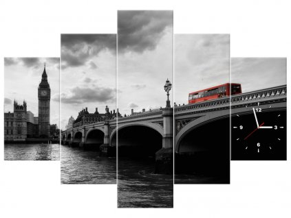 Órás falikép Londoni busszal a Big Ben toronyig - 5 részes