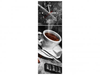 Órás falikép Arabica kávé - 3 részes