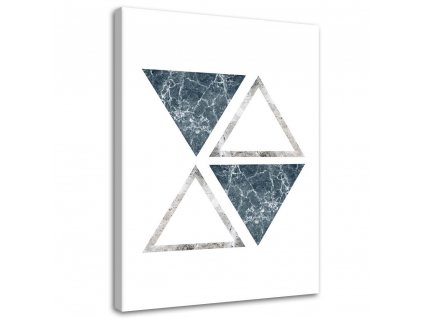 Vászonkép Absztrakt márvány háromszögek