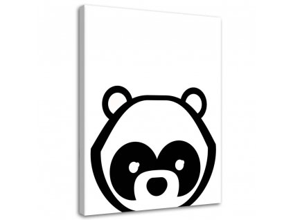 Vászonkép Kontrasztos panda