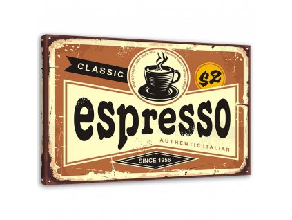 Vászonkép Tábla espresso