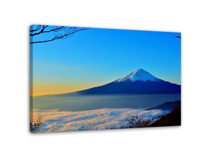 Vászonkép Fuji hegy a kékben
