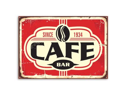 Vászonkép Tábla retro kávézó