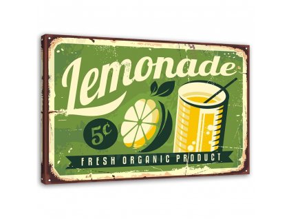 Vászonkép Tábla retro limonádé