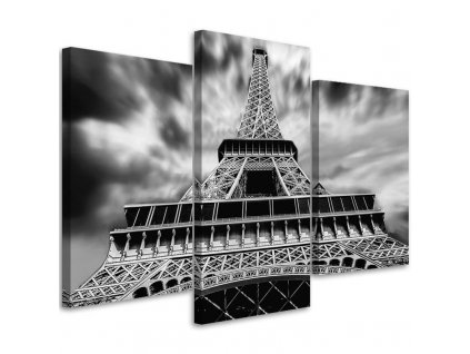 Vászonkép Eiffel-torony Párizsban - 3 részes