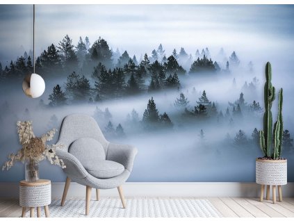 Fotótapéta Erdő a ködben