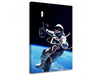 Vászonkép Urhajós a föld felett - Nikita Abakumov