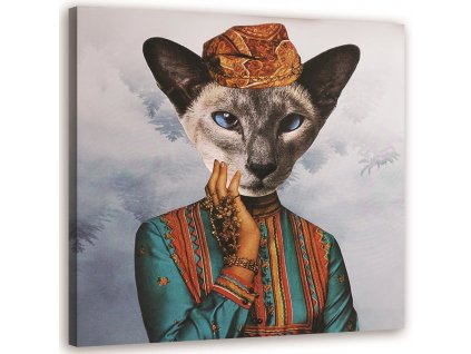 Vászonkép Macska ruhában - Lili Chartrand
